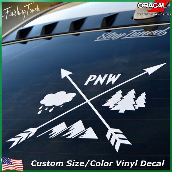 Unique Custom Automotive Logo - Northwest sticker PNW Decal unique custom graphic car truck | Etsy