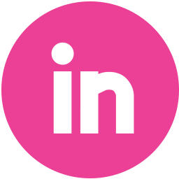 Pink Round Logo - Linkedin, media, pink, round, social icon