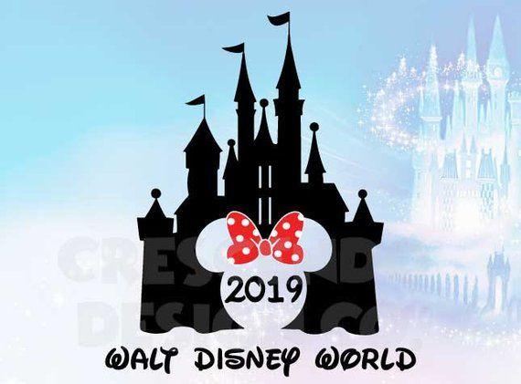 Disney World 2019 Logo - Walt Disney World 2019 Minnie Disney Castle SVG Eps Pdf | Etsy