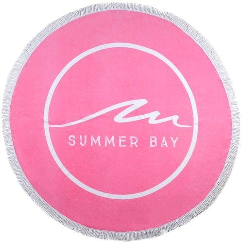 Pink Round Logo - Summer Bay Round Towel and Away Store