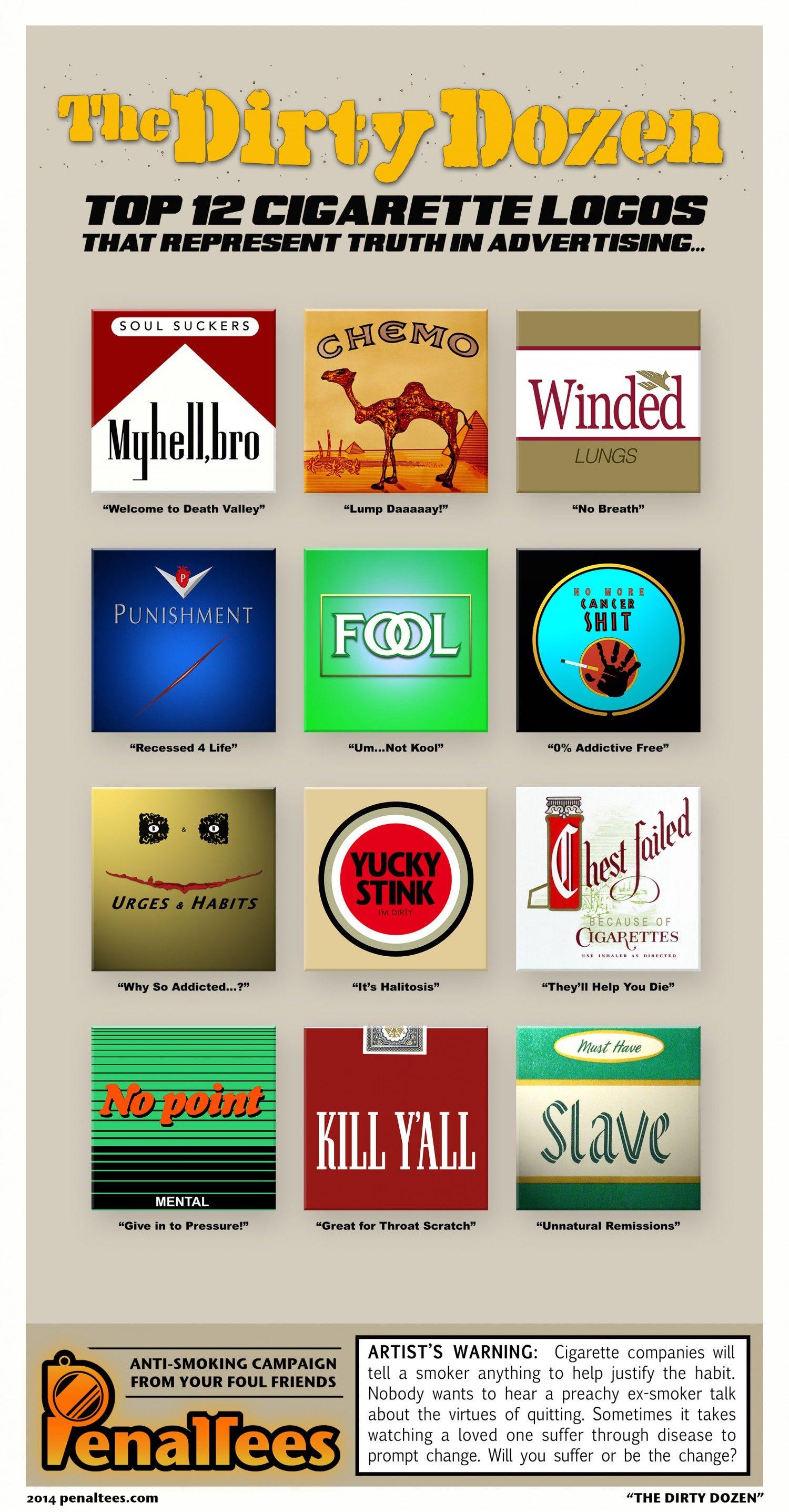 Cigarette Logo - Cigarette Logos that Represent Truth in Tobacco Advertising