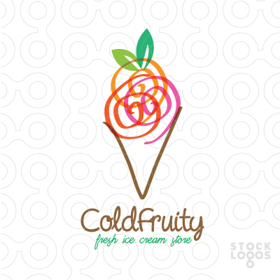 Ice Cream Company Logo - This is a really interesting ice cream company logo design. Ice