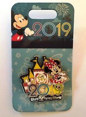 Disney World 2019 Logo - WALT DISNEY WORLD Parks 2019 Mickey & Castle Logo Trading Pin NEW 3D ...