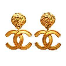 Double C Letter Logo - c logo earrings