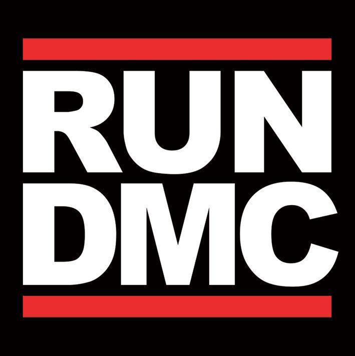 DMC Logo - RUN DMC - logo Sticker | Sold at EuroPosters
