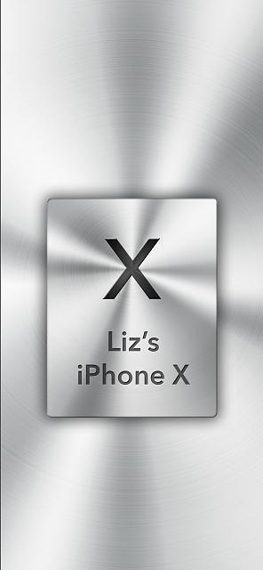 Silver X Logo - iPhone X Apple Nametag Wallpaper - iPhone, iPad, iPod Forums at ...