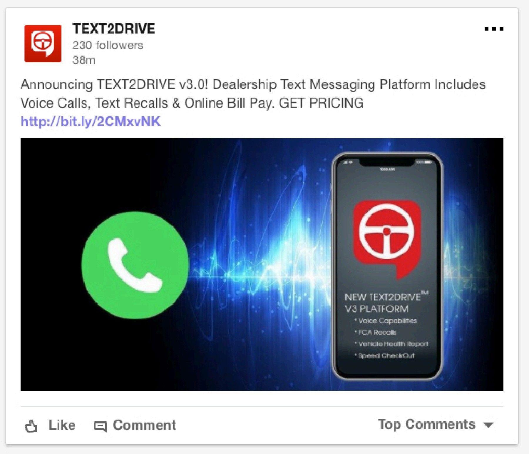 Text2drive Logo - Text2Drive Facebook Ad - V3 Platform | FlipHTML5