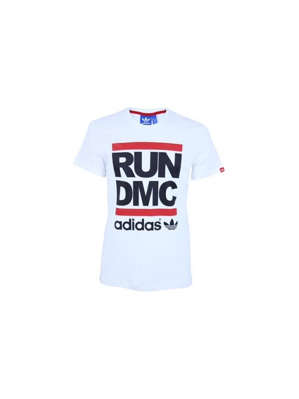 DMC Logo - Adidas Originals X Run DMC Logo T Shirt in White