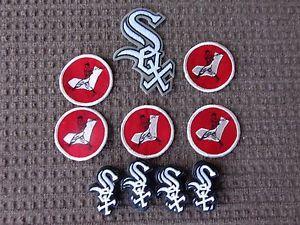 Chicago White Sox Old Logo - Vintage Chicago White Sox Patches 31 Pc. Lot Gray Border Old School