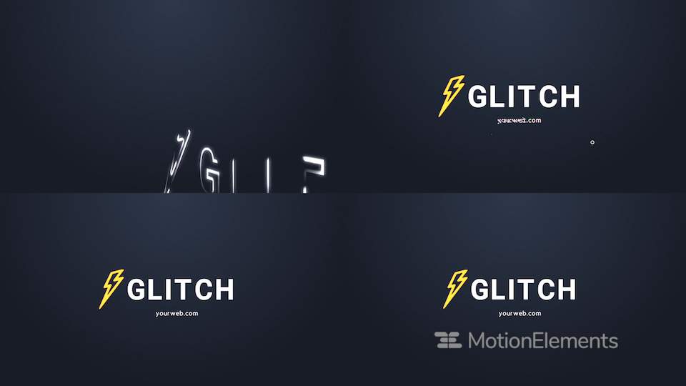 Glitch Logo - Glitch Logo After Effects templates