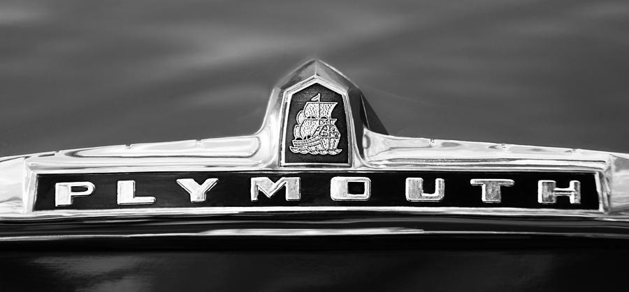 Old Plymouth Logo - Plymouth P 18 Special Deluxe Convertible Emblem Photograph