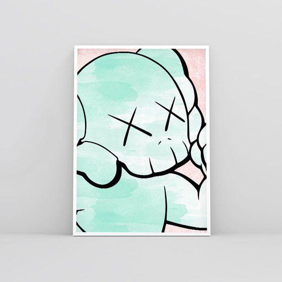 Kaws Print Logo - Kaws Print Kaws Art Print Kaws Poster Kaws Wall Art Kaws | Etsy