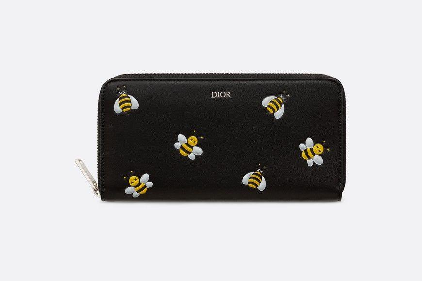 Kaws Print Logo - Calfskin DIOR x KAWS pouch - Leather goods - Man | DIOR