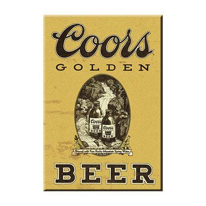 Coors Beer Logo - Official COORS Golden Beer Logo Magnet: Buy Online on Offer