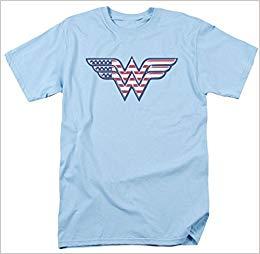 Lady Red White and Blue Eagles Logo - Red White And Blue Wonder Woman T Shirt: Books