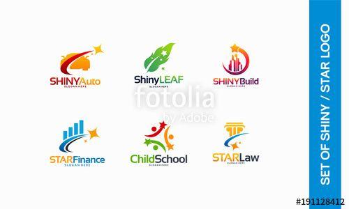 Automotive School Logo - Shiny Automotive logo, Shiny Leaf symbol, Shiny Building logo, Star