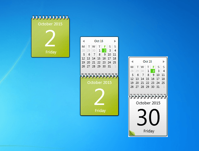 Lime Green Windows Logo - Lime Green Calendar - Windows 7 Desktop Gadget