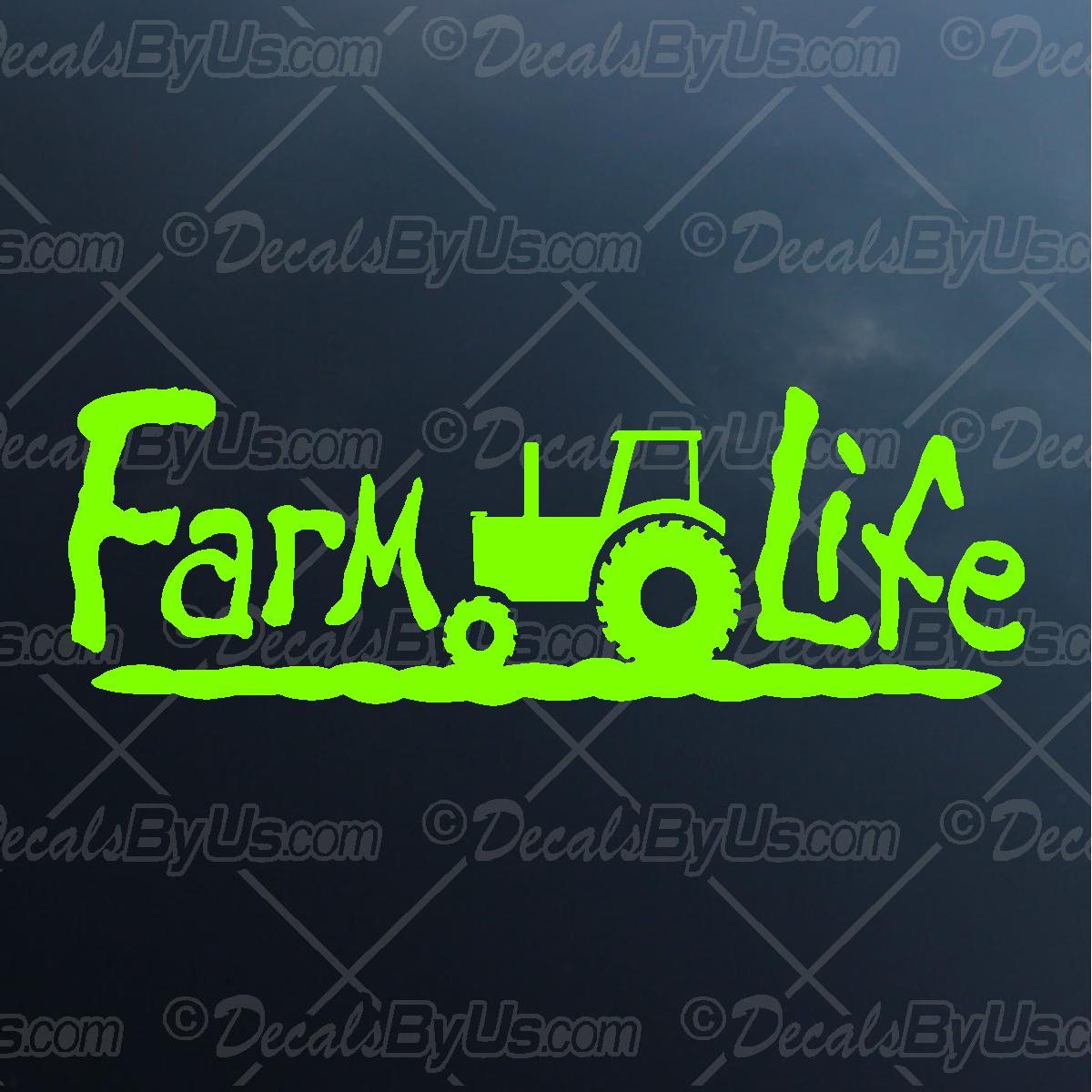 Lime Green Windows Logo - Save Now on Farm Life Car Window Stickers