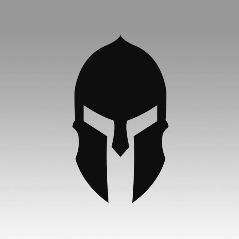 Spartan Stencil Logo - Spartan logo 3D | CGTrader