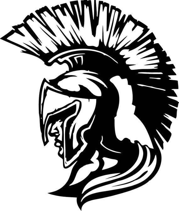 Spartan Stencil Logo - Spartan Warrior in SVG / Eps / Dxf / Jpg files INSTANT | Etsy