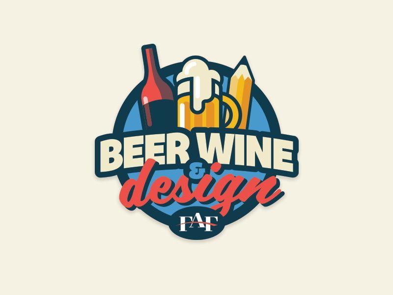 Popular Beer Logo - Fresno Ad Fed - Beer Wine Design Logo | Popular Dribbble Shots ...
