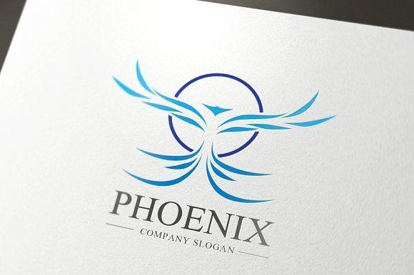 Blue Phoenix Logo - Blue Phoenix ~ Logo Templates ~ Creative Market
