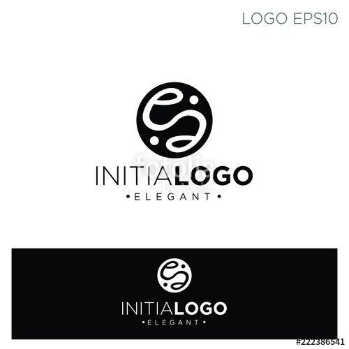 Double E Logo - initial letters e symbol, double e logo template vector illustration ...