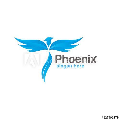 Blue Phoenix Logo - Blue Phoenix logo design vector - Buy this stock vector and explore ...