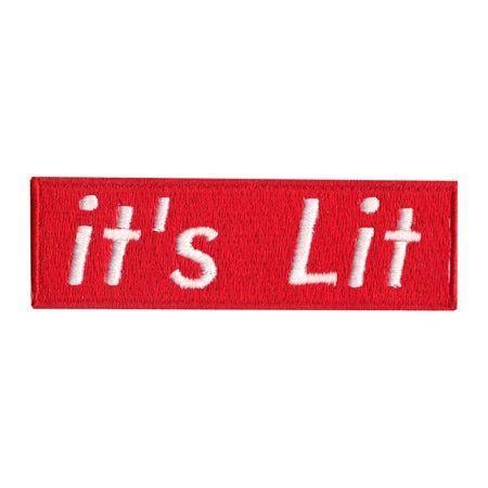 It's Lit Logo - It's Lit Iron On Applique Patch - Walmart.com