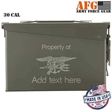 Ammo Box Logo - Amazon.com : Army Force Gear Personalized Ammo Can - Property of US ...