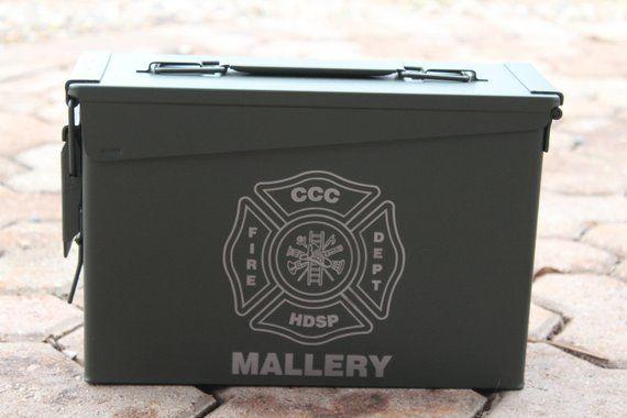 Ammo Box Logo - Custom engraved ammo can Firefighter Gift Maltese | Etsy