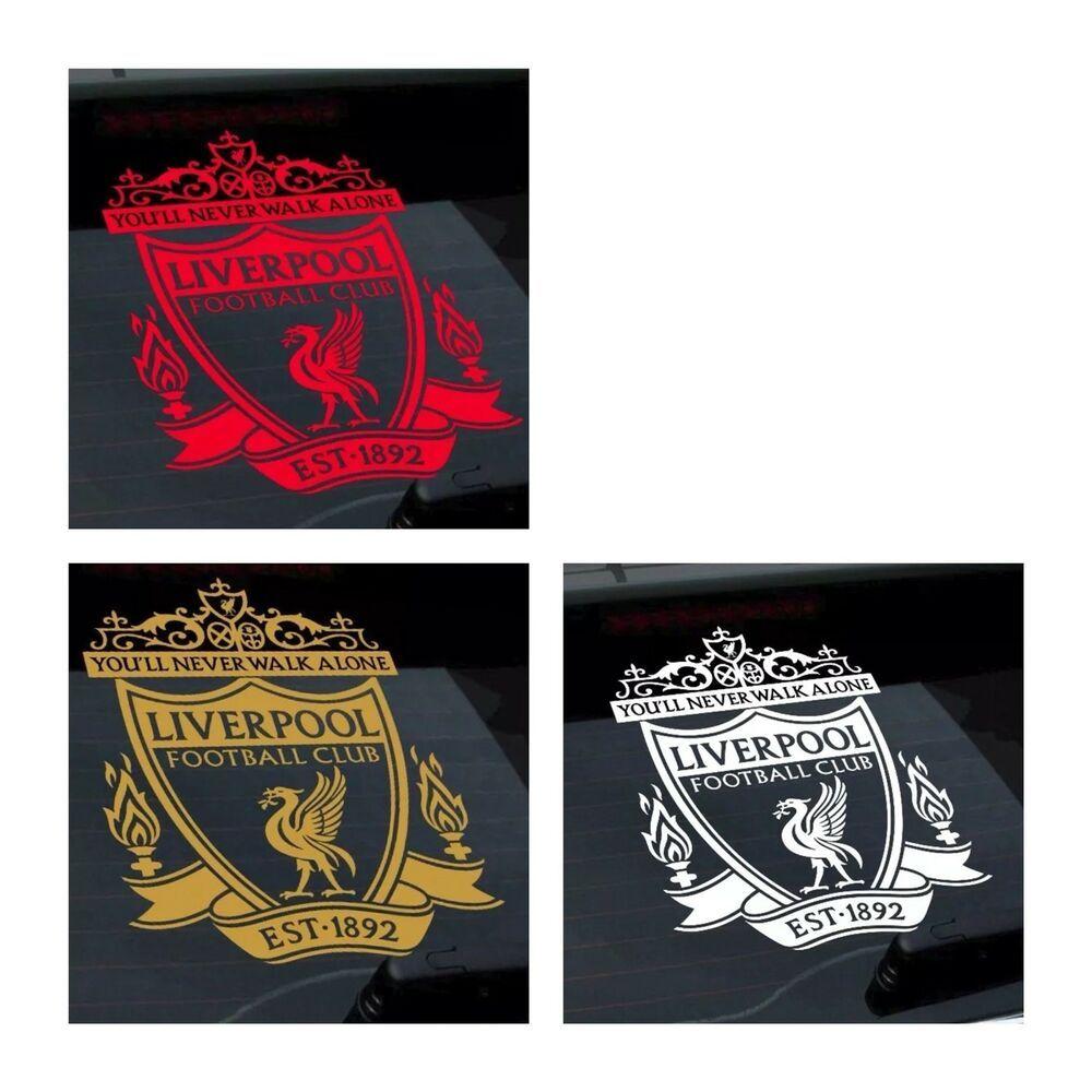 Gold Red S Logo - Liverpool Football Club LFC The Reds logo, van, bike decal