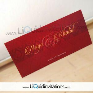 Gold Red S Logo - Gold red Shaadi Mubarak wedding Card SAMPLE