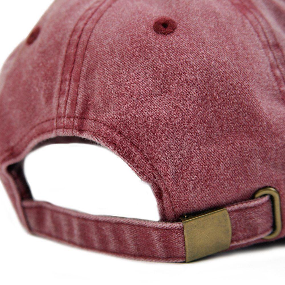 Gold Red S Logo - S Logo Dad Cap - Washed Red / Gold | Signature Clothing