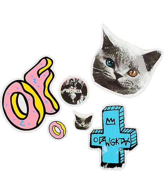 Odd Future Cat Logo - Odd Future Sticker Pack | Zumiez