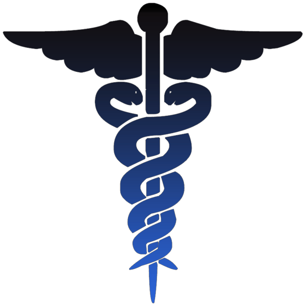 Clip Art Medicine Logo - caduceus medical symbol black blue clipart image - ipharmd ...