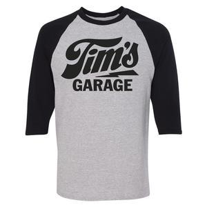 Garage Clothing Logo - Tim's Garage Logo Baseball T