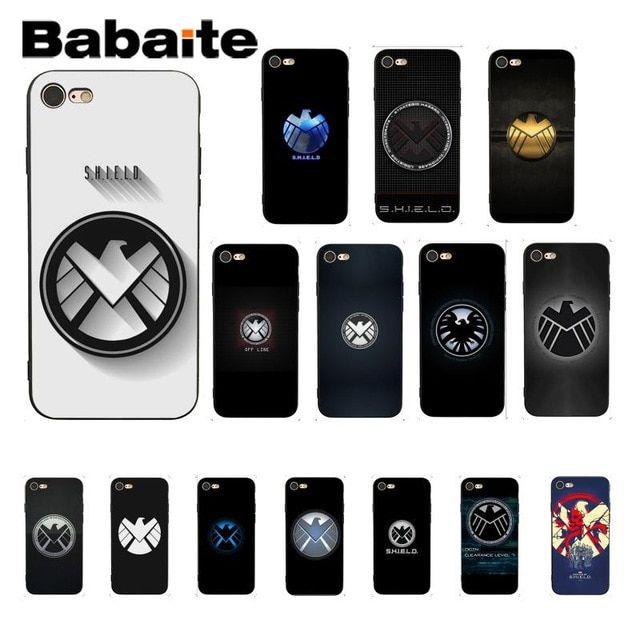 Marvel Shield Logo - US $1.07 28% OFF. Babaite Marvel S.H.I.E.L.D Agents Of Shield Logo DIY Printing Drawing Phone Case For IPhone 8 7 6 6S Plus X XS MAX 5 5S SE XR 10 In
