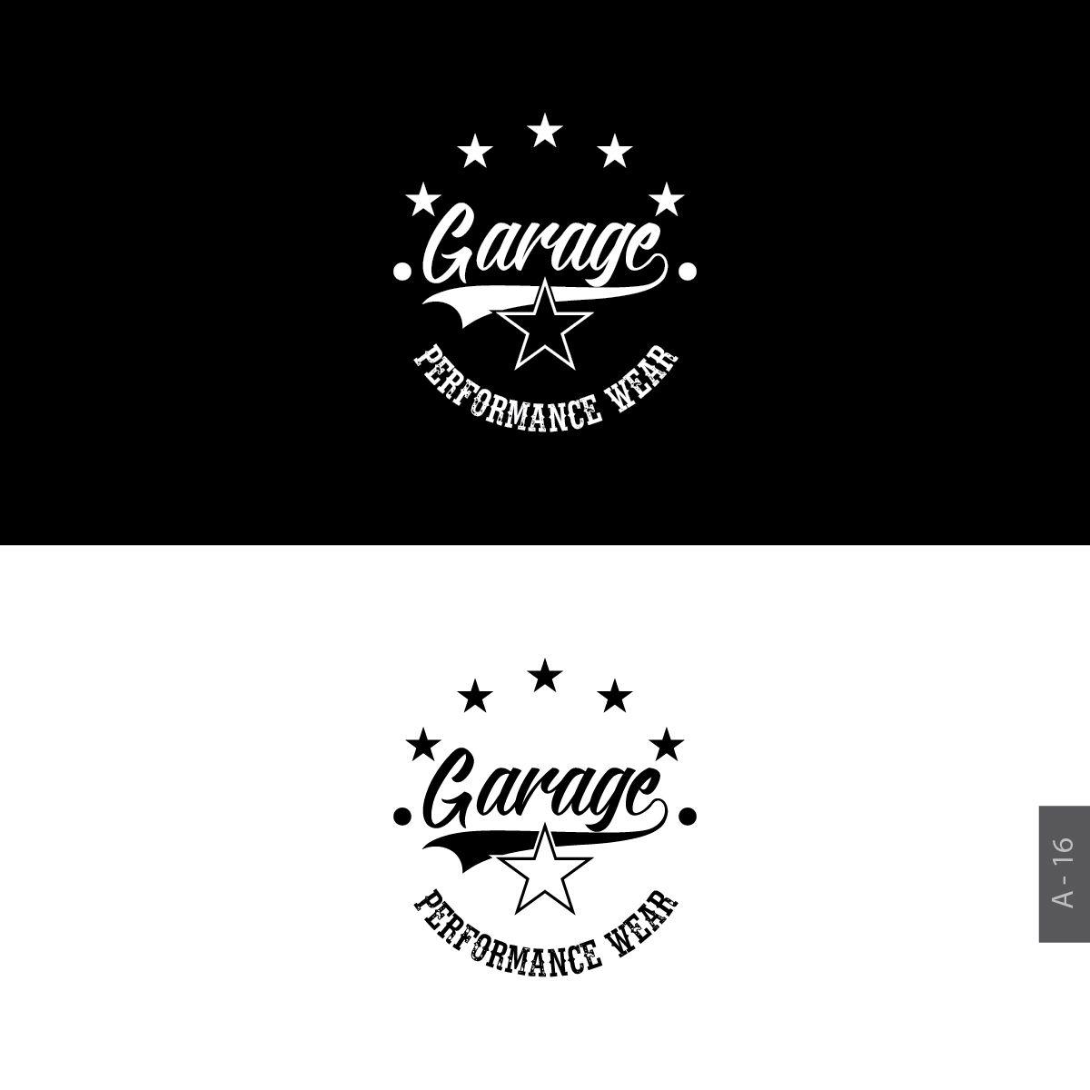 Garage Clothing Logo - Upmarket, Bold, Clothing Logo Design for 1 MAIN NAME HEADING