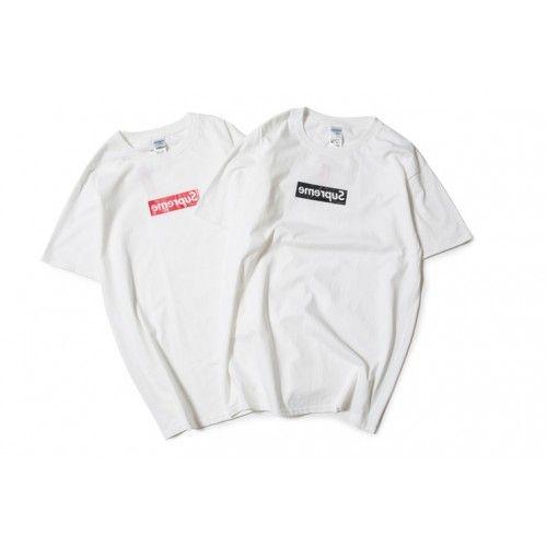 Reverse Supreme Logo - Supreme Black Reverse Box Logo T-Shirt (White)