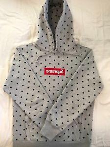 supreme box logo polka dot hoodie