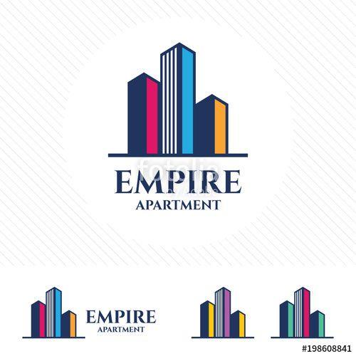 Modern Apartment Logo - Clean modern real estate and property logo. Hotel and apartment ...