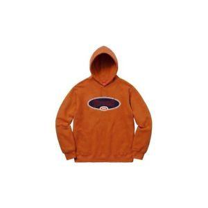 Reverse Supreme Logo - Supreme Reverse Fleece Hooded Sweatshirt Copper Size Large [Hoodie ...