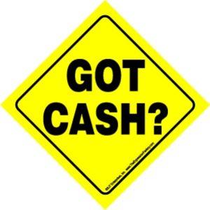 I Got Cash Logo - Got cash? Auto Attitudes Car Signs with suction cup: Site Title