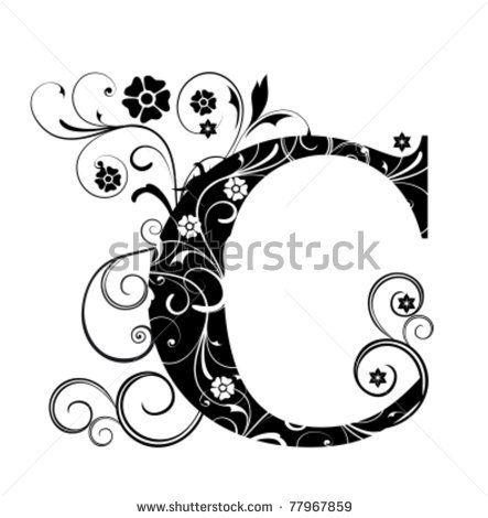 With Just Letter C Logo - Logo With Just Letter C. Vector Download Letter Capital C