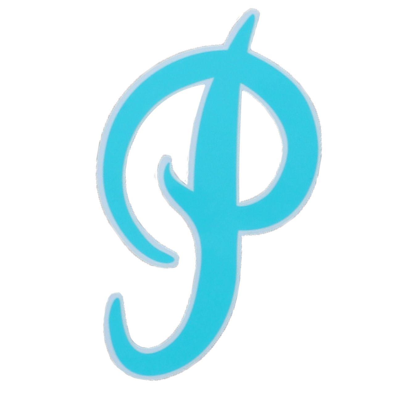 Primitive P Logo - Primitive Sticker P Logo Teal 4.5x2.5