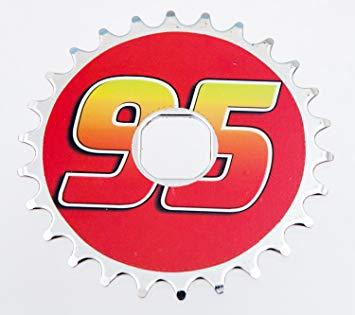 Silver and Red Square Logo - DISNEY CARS 26T SPROCKET for ONE PIECE CRANK Bike/Bicycle SILVER/RED ...
