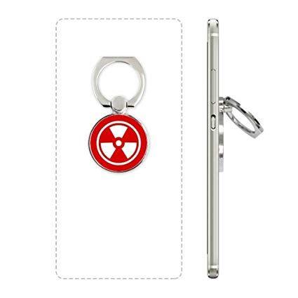 Silver and Red Square Logo - Ionization Radiation Red Square Warning Mark Cell Phone