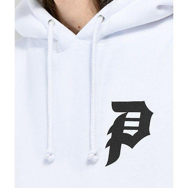 Primitive P Logo - Primitive Dirty P White Hoodie Screen printed logo graphics on left ...