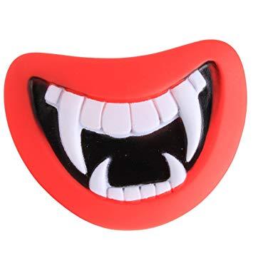 Red Lip and Toungue Logo - HENGSONG Funny Pet Toy Silicone Red Lip Squeak Sound Dog Toys Red